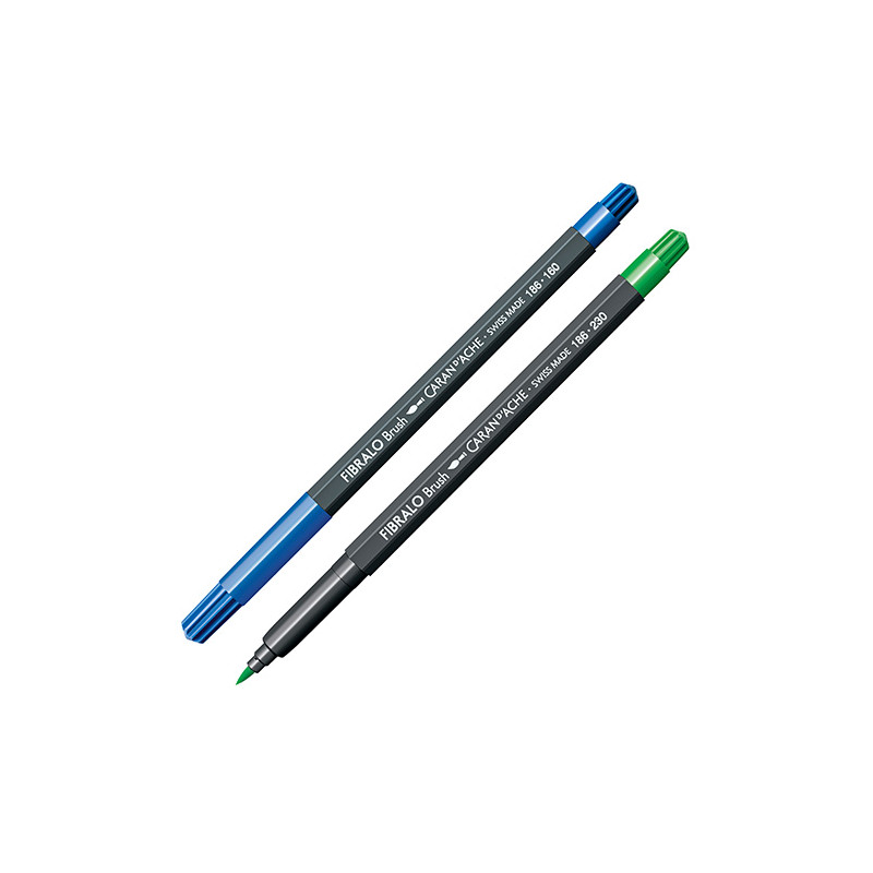 Caran d'ache fibralo brush flamastry z końcówką pędzelkową - sklep pla