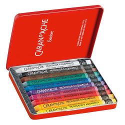 Caran d'Ache neocolor II pastele woskowe 10 sztuk metal opak - sklep p