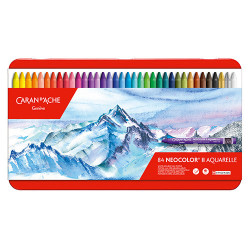 Caran d'Ache neocolor II pastele woskowe 84 sztuk metal opak - sklep p