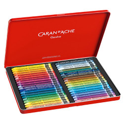 Caran d'Ache neocolor II pastele woskowe 40 sztuk metal opak - sklep p