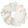 Clairefontaine papier origami boheme chic 15x15cm 70g 60ark - sklep pl
