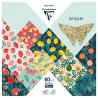 Clairefontaine papier origami fruit garden 15x15cm 70g 60ark - sklep p