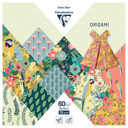 Clairefontaine origami paper kiribati 15x15cm 70g 60 sheets