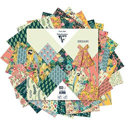 Clairefontaine papier origami kiribati 15x15cm 70g 60ark - sklep plast