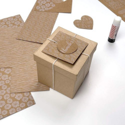 Clairefontaine kraft floral decorative paper A4 20 sheets