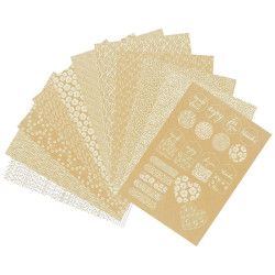 Clairefontaine kraft floral decorative paper A4 20 sheets