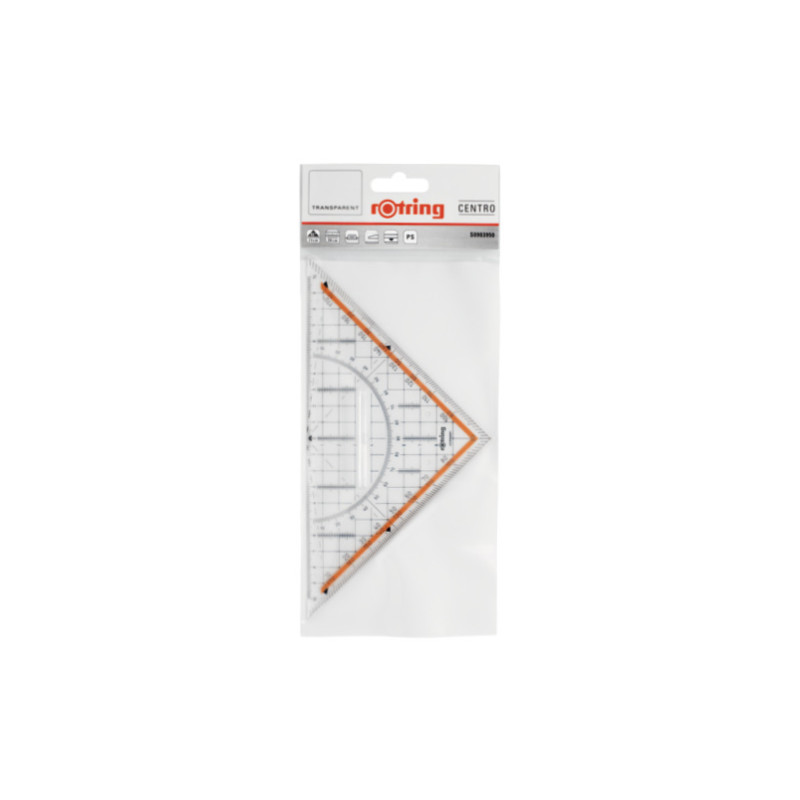 Rotring geometric centro set 22cm, 45cm with a handle