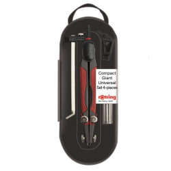 Rotring compass 6-piece compact set