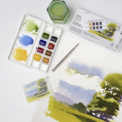 Winsor&Newton cotman set of 8 landscape half-cubes