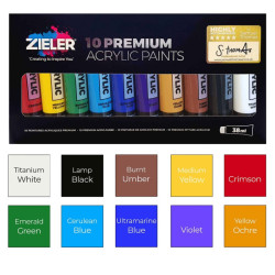 Zieler set acrylic art A3 easel