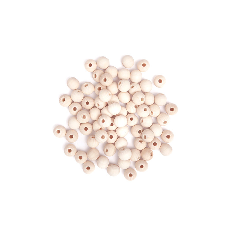 DP Craft drewniane koraliki kulki 12mm 40g - sklep plastyczny - szał d