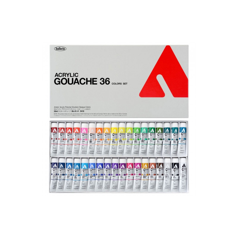 Holbein acryla gouache zestaw - sklep plastyczny - szał dla plastyków