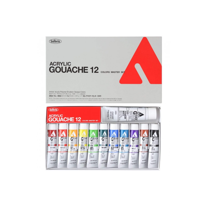 Holbein acryla gouache gouache set 12 pcs