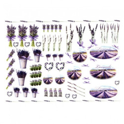 Decoupage paper A3 ITD 0105 lavender