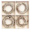 DP Craft wood shapes frame 20 pieces