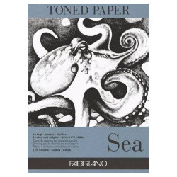 Fabriano blok toned paper sea  - sklep plastyczny - szał dla plastyków