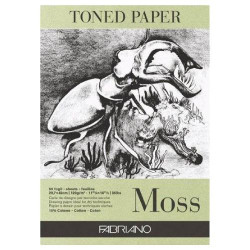 Fabriano blok toned paper moss - sklep plastyczny - szał dla plastyków
