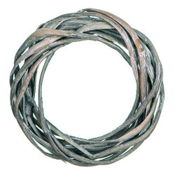 DP Craft gray wicker garland 15cm