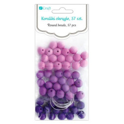 DP Craft koraliki okrągłe berry 57 sztuk