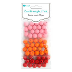 DP Craft sherbet round beads 57 pieces