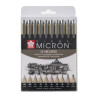 Sakura pigma micron zestaw 10 cienkopisów - sklep plastyczny - szał dl