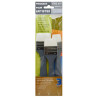 Pinceaux set of white synthetic brushes, 3 pcs