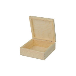 Drewniane kasetka kwadratowa 15x15cm - sklep plastyczny - szał dla pla