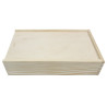 Wooden box for crayons