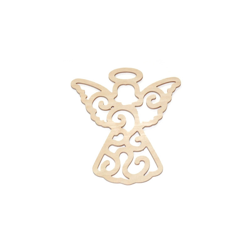 Wooden openwork angel