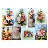 Decoupage paper A3 ITD 0371 mallow flowers