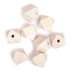 DP Craft drewniane koraliki geometryczne 20mm 8 sztuk - sklep plastycz