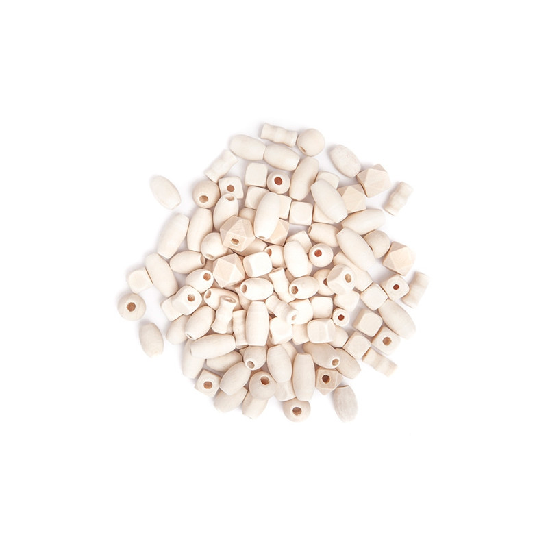 DP Craft wooden beads mix 50 grams