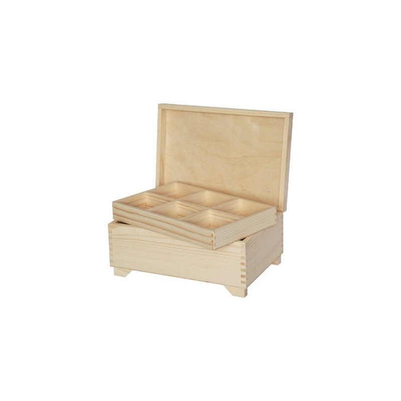 Wooden trunk 30x20 cm, 1 insert
