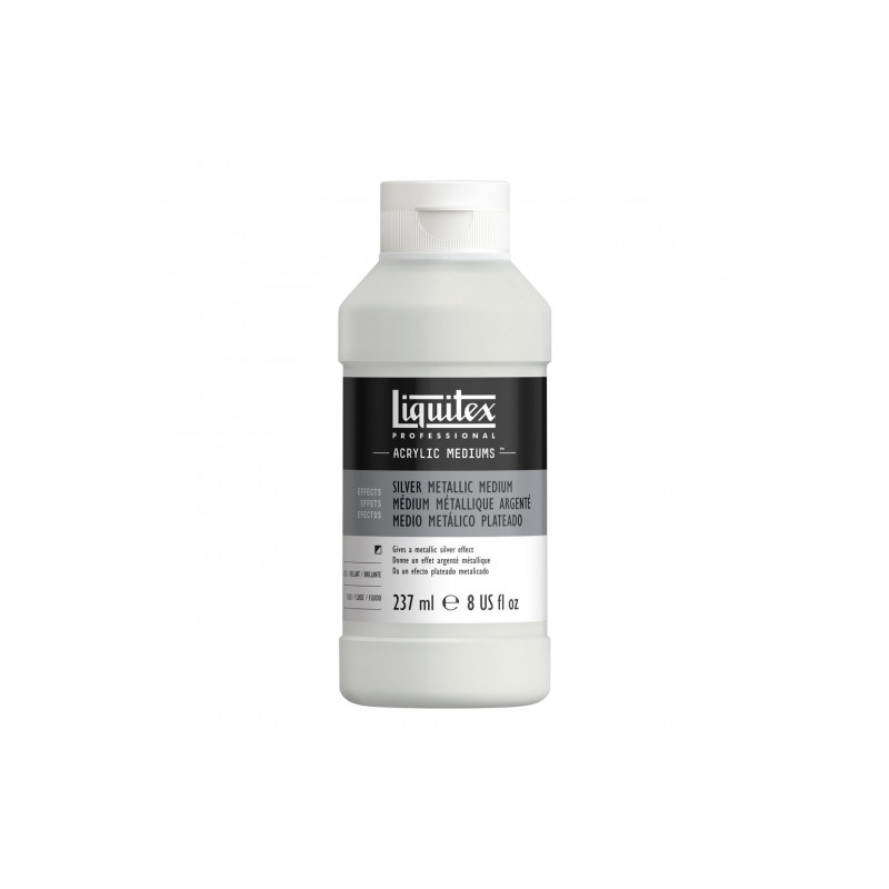 Liquitex metallic silver medium akrylowe 237ml  - sklep plastyczny - s