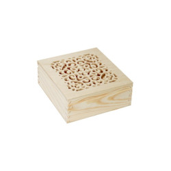 Kaseta 15x15x6 cm ażurowe wieko - sklep plastyczny - szał dla plastykó