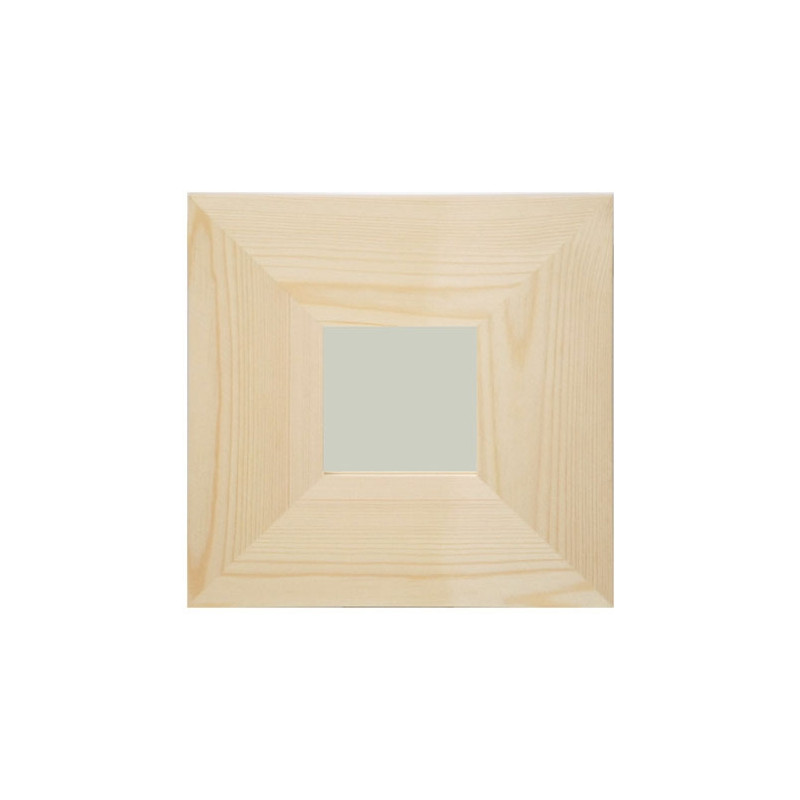A square mirror 9x9cm wide frame 25x25cm