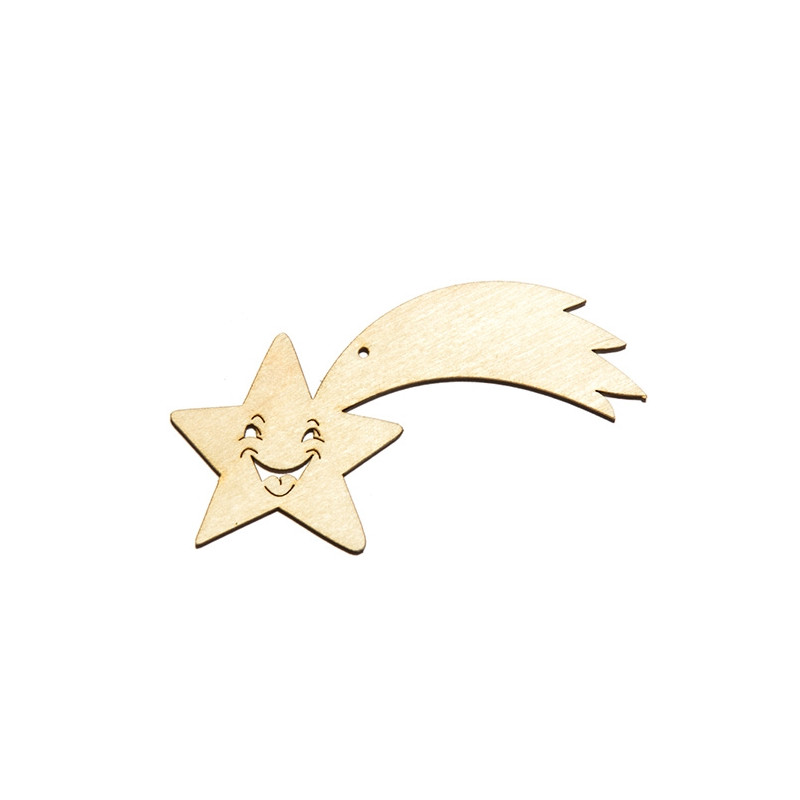 Zawieszka gwiazdka 5,5x9,5cm - sklep plastyczny - szał dla plastyków