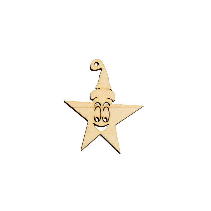 Star pendant 7x6.5 cm