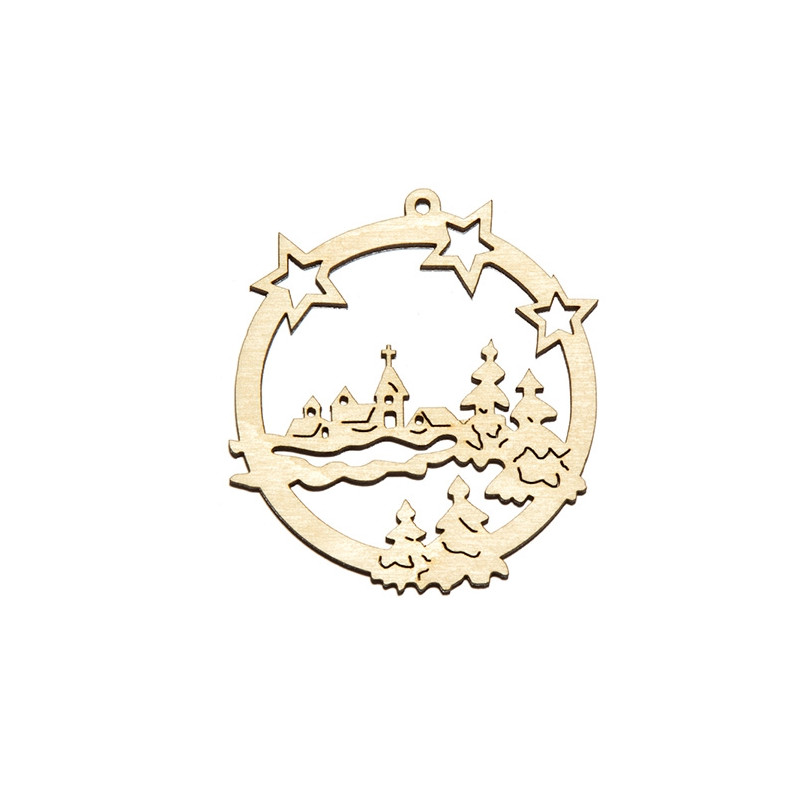 Pendant city of stars 7.5x7.5 cm