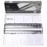 Winsor&Newton pusta metalowa kaseta na 24 półkostki - sklep plastyczny