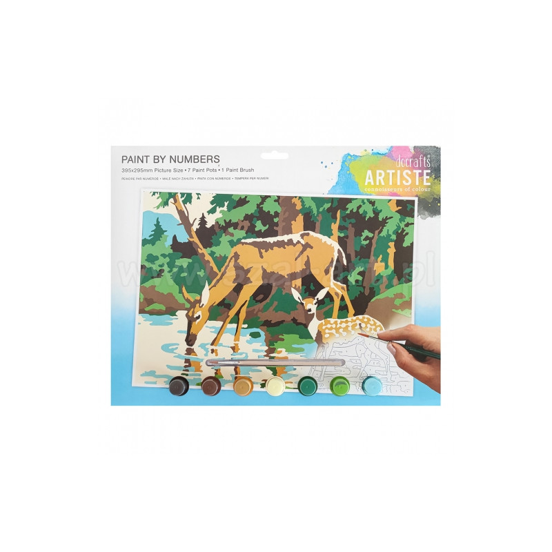 Artiste a large set to paint by numbers - deer