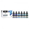 Liquitex zestaw  tuszy akrylowych 30ml aqua colors - sklep plastyczny