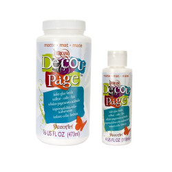 Decoupage glue varnish and matte primer