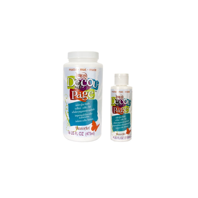 Decoupage glue varnish and matte primer