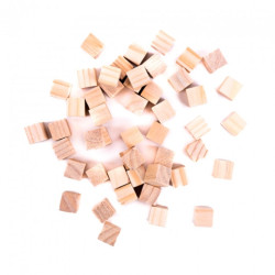 DP Craft drewniane kostki 15x15mm 49 sztuk - sklep plastyczny - szał d