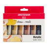 Talens amsterdam zestaw farb akrylowych 6x20ml metallics - sklep plast