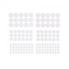 DP Craft Velcro fasteners round white mix 69 pieces