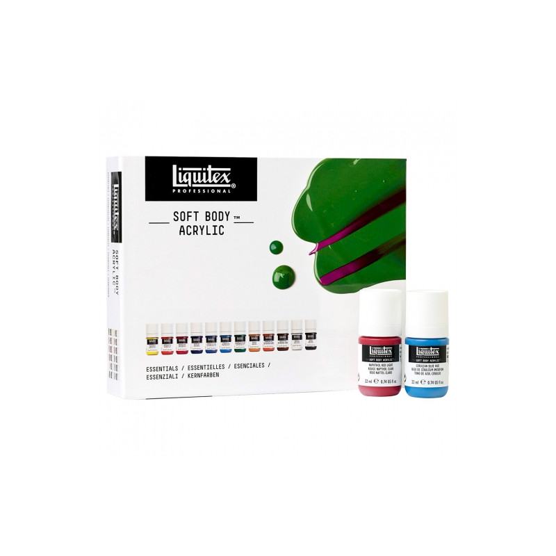 Liquitex soft body set of acrylic paints 12x22ml
