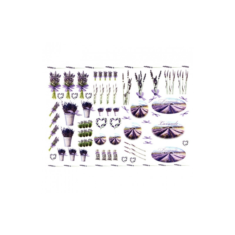 Decoupage paper A4 ITD 0105M lavender