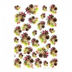 Decoupage paper A4 ITD 0104 roses bouquets
